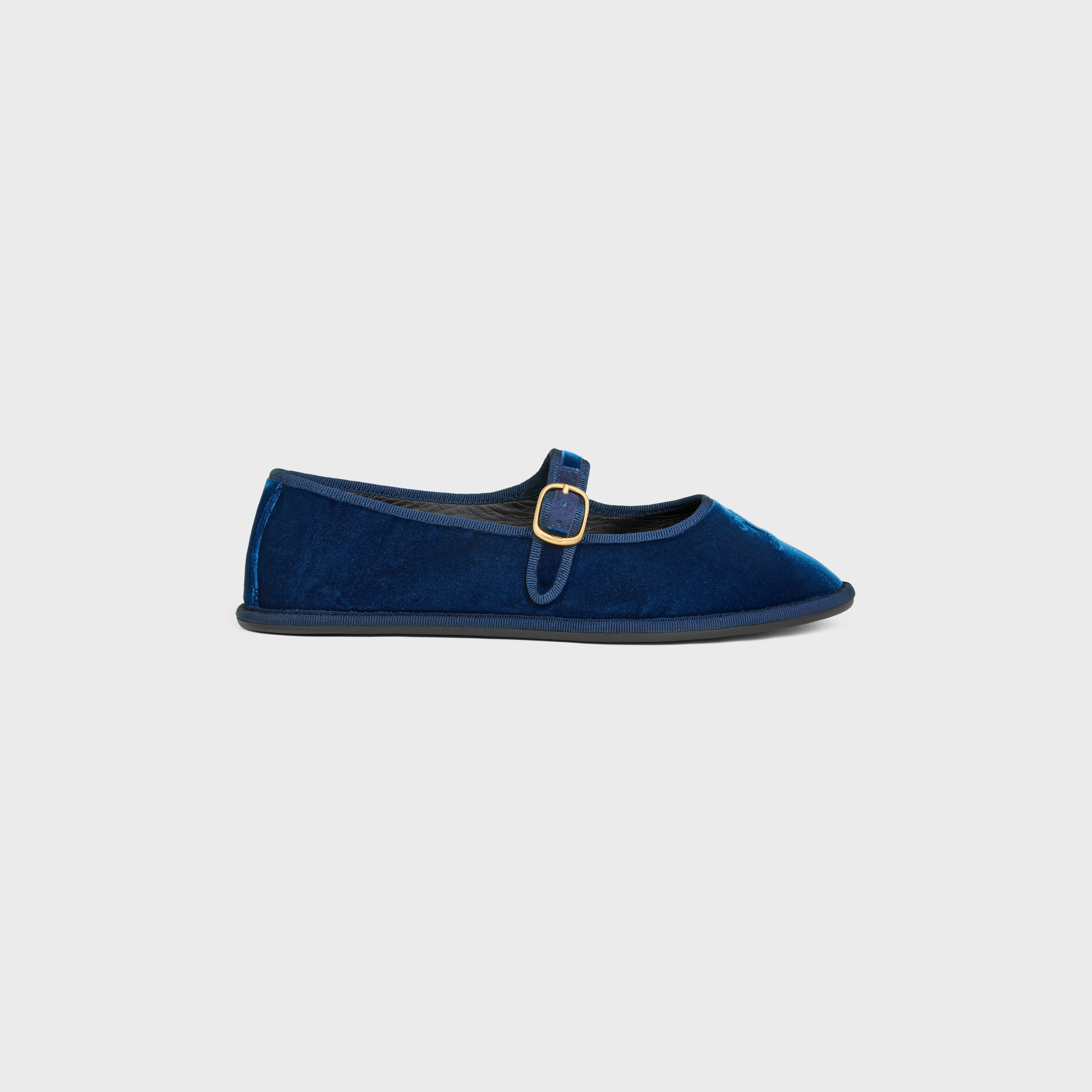 ÈVE TRIOMPHE BALLERINA IN VELVET - DEEP BLUE | CELINE